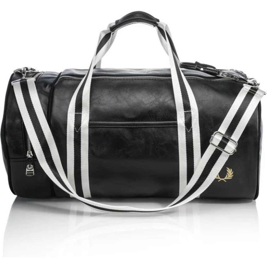 Fred Perry Classic Barrel Bag Black