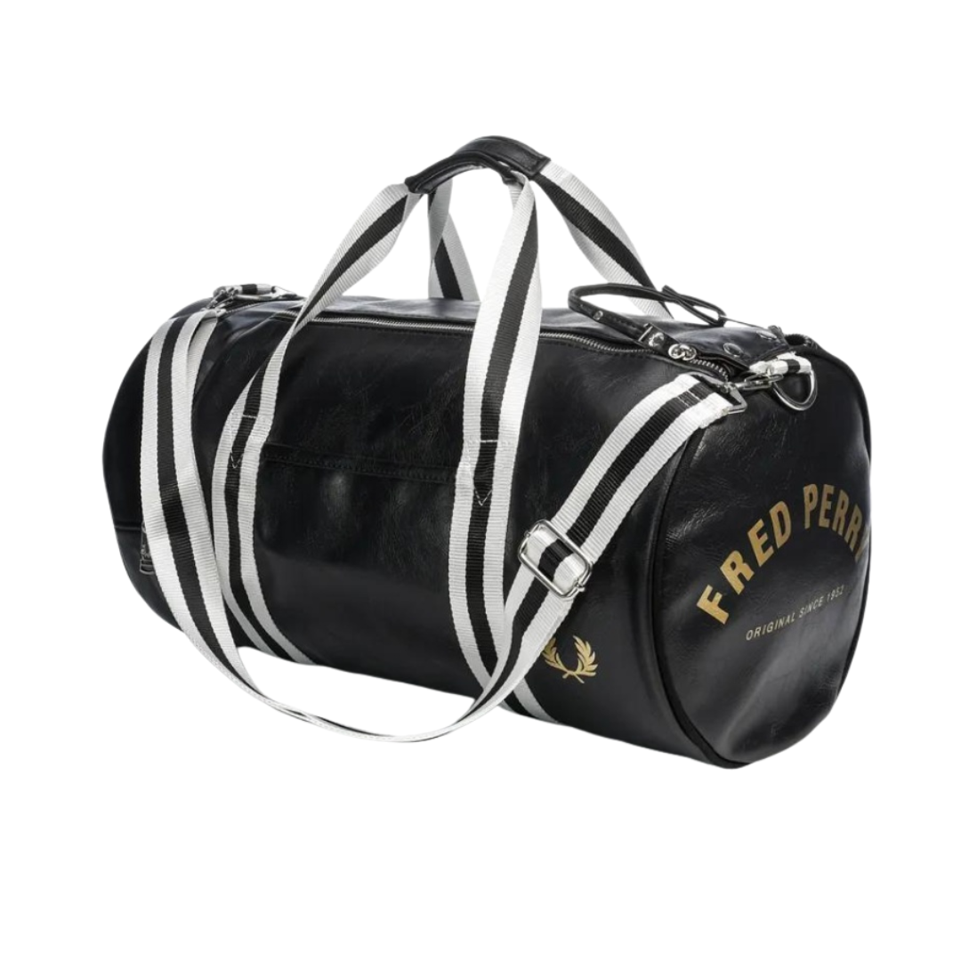 Fred Perry Classic Barrel Bag Black