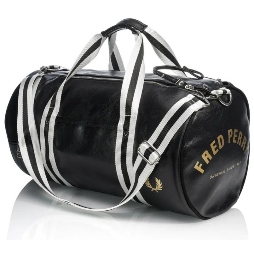 Fred Perry Classic Barrel Bag Black
