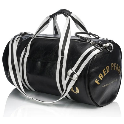Fred Perry Classic Barrel Bag Black
