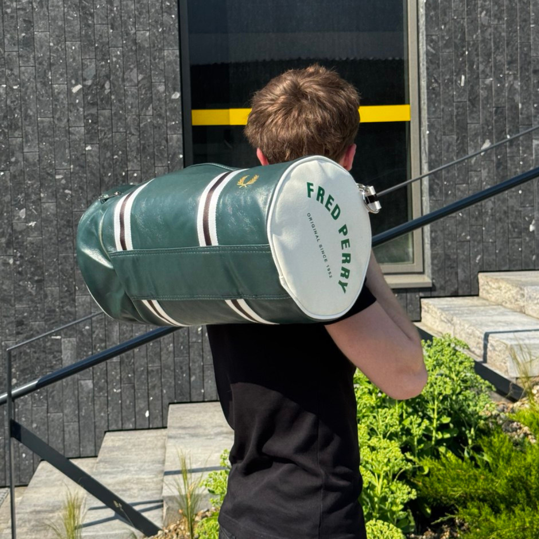 Fred Perry Classic Barrel Bag Green