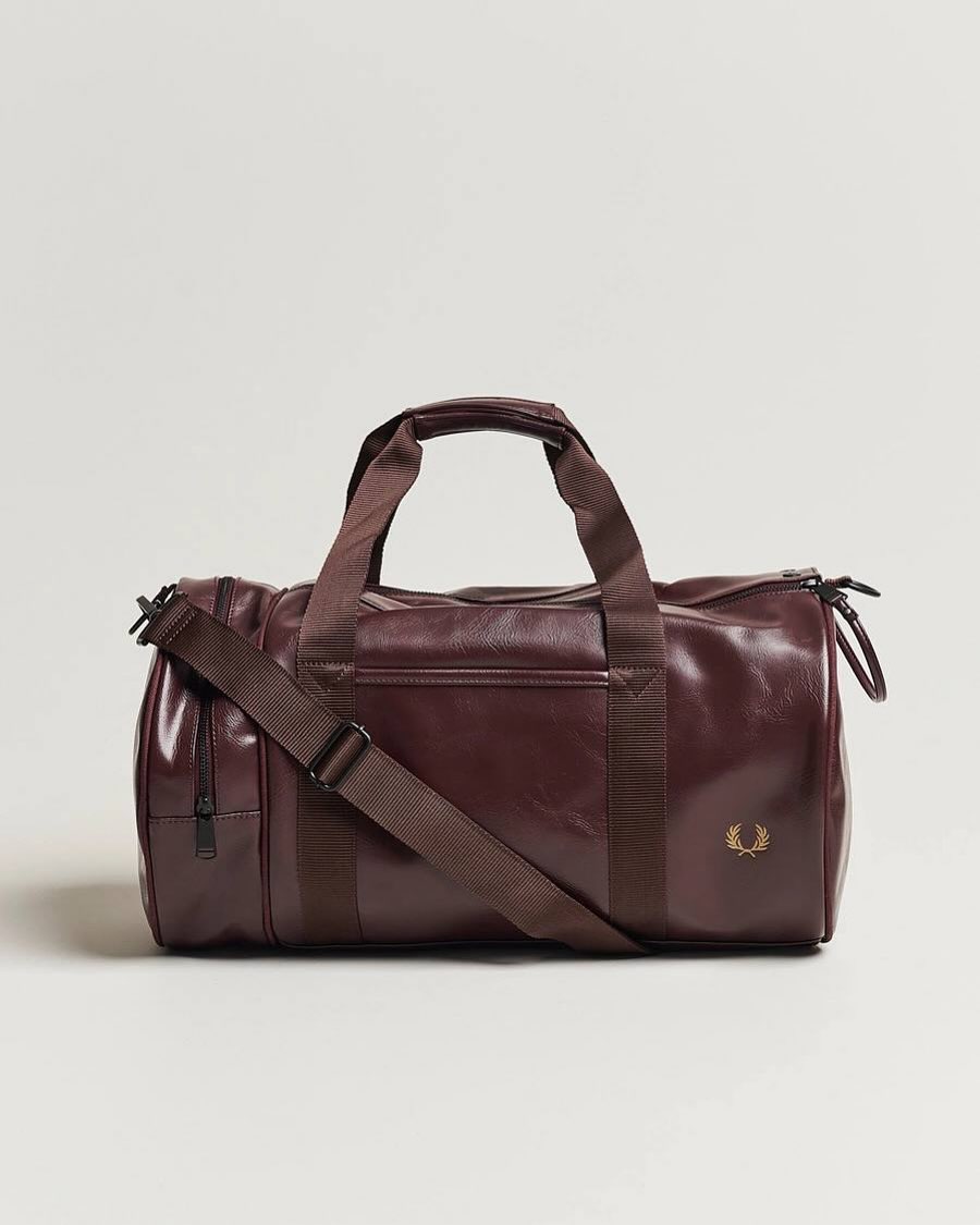 Fred Perry Classic Barrel Bag Oxblood