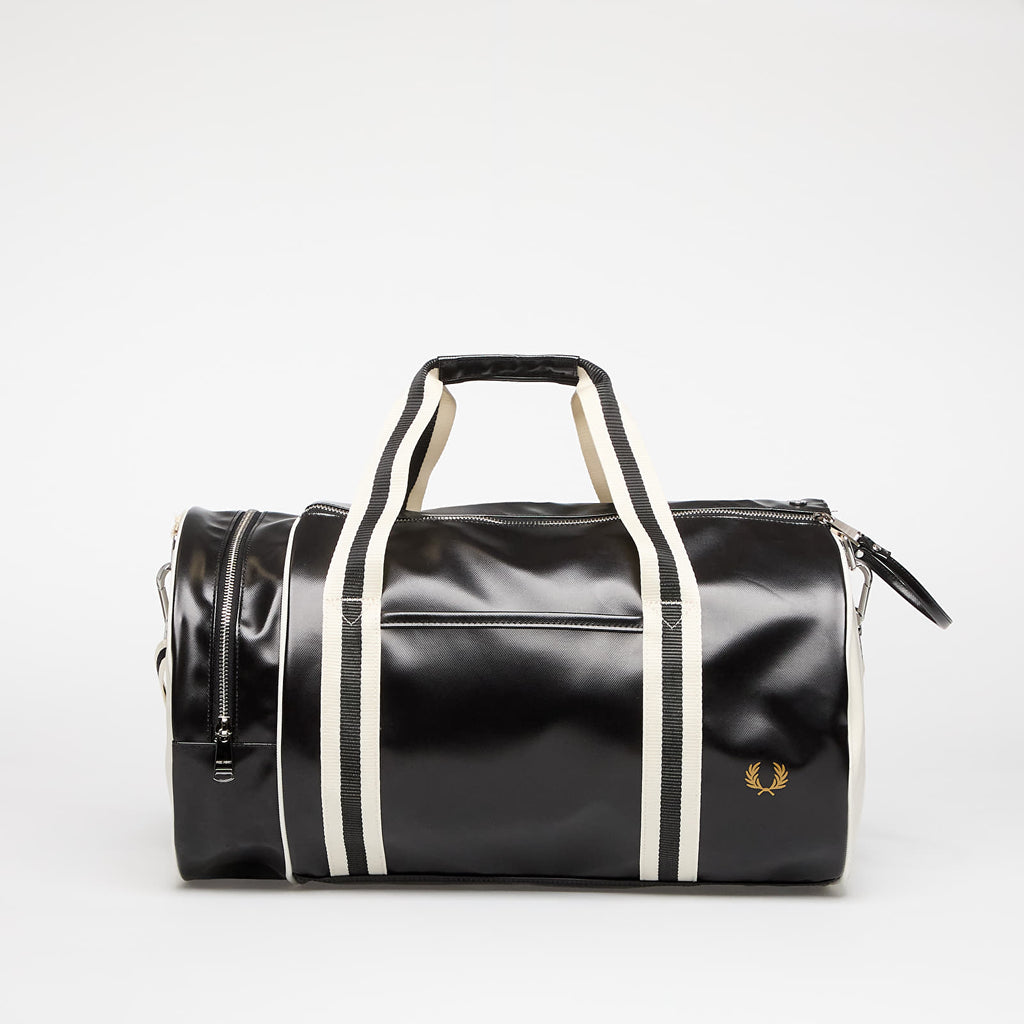 Fred Perry Classic Barrel Bag Black/White